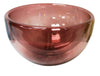 Luxury Handblown Double Glass Salad Bowl / Serving Bowl For Entertaining (Pinot)