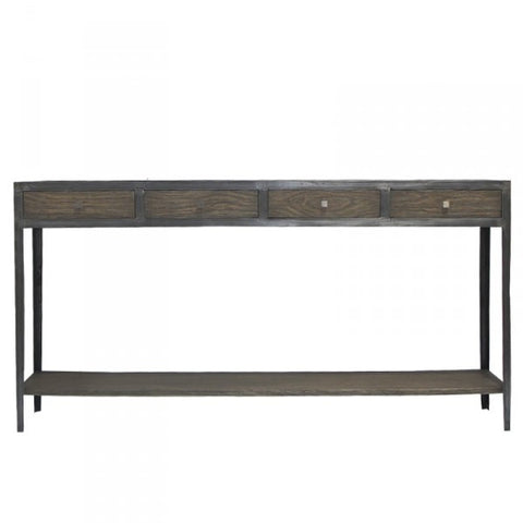 Tennessee Wood & Iron Engineer Console Table / Entertainment Unit
