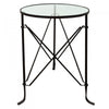 Toulouse Villa Iron & Glass Side Table