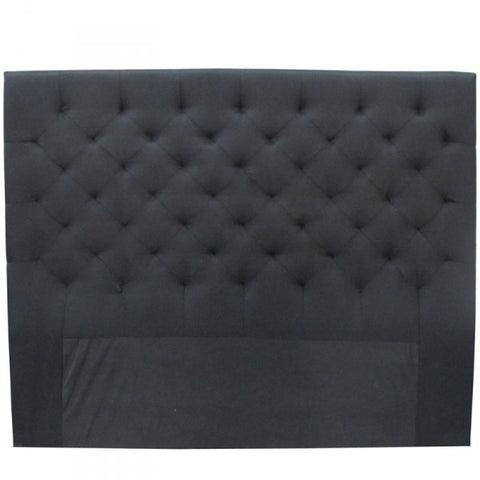 Black Linen Bedhead Headboard 