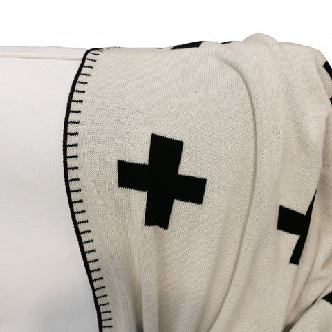 Reversible Cross Cotton Lounge / Bed Throw