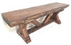 Thick Cut Sabino Wood Console Table Rustic Chic