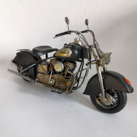 Indian Motorbike Vintage Styled Model Replica Ornament