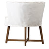 Miami Luxurious Modern Oak & Stone Washed Cotton Dining Chair