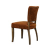 Oak & Copper Sheen Crane Modern Vintage Stud Detail Dining Chair