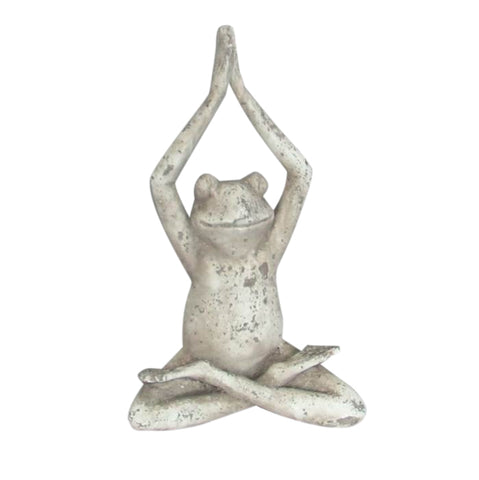 Terracotta Yoga Frog Shabby Chic Indoor Or Outdoor Garden Ornament