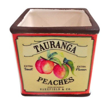 Moana Road Ceramic Pot Tauranga Peaches Taste of New Zealand