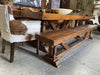 Alejandro Solid Hardwood Mexican Dining Table With Matching Bench Seats - A Statement Piece!