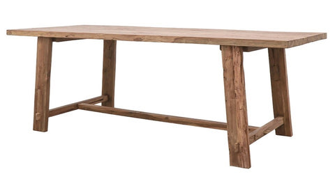 Porto Dining Table Recycled Teak - Handcrafted Indoor / Outdoor Chic