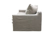Keely Slipcover Sofa / Lounge Cement Colour 3 Seater