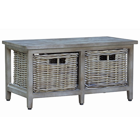 Elton Storage Bench With Kubu Baskets