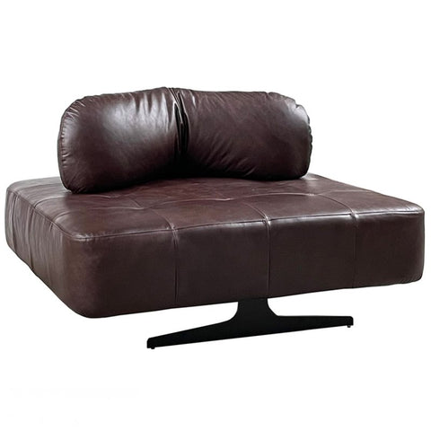 Georgio XL Relaxed Luxury Cuba Brown Leather Lounge Chair