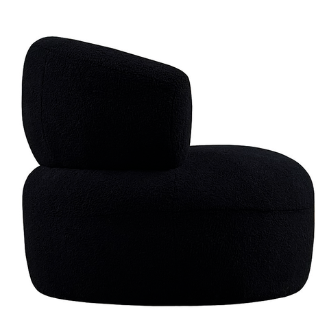 Barberra Black Boucle Armchair Lounge Chair