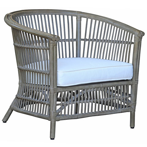 Northwest Rattan & Canvas Lounge Chair Armchair