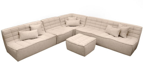 Soho Natural Modular Contemporary Sofa Corner Seat