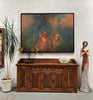 Authentic Solid Wood Sideboard / Buffet Iron & Rustic Wood