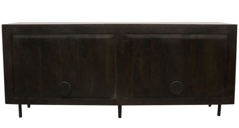 Barrett Sideboard Entertainment Unit With Oak Sliding Doors Modern Chic