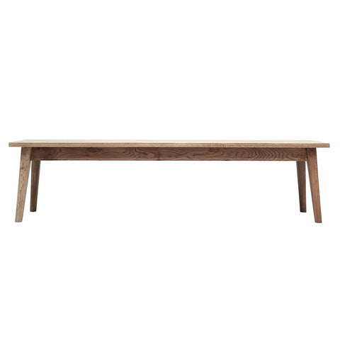 Vaasa Scandinavian Chic American Oak Bench Seat 185cm