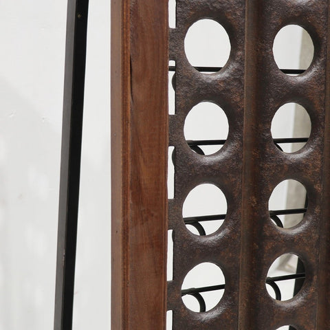 Rustic Industrial Metal Riddling Rack - Perfect Storage For Wine Inside Cellar or Butler’s Pantry