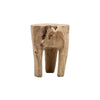 Rustic Reclaimed Teak Tooth Wood Side Table / Stool - Natural & Modern