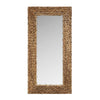 Rafina Banana Bark Rattan Aesthetic Floor Standing Wall Mirror Leaner