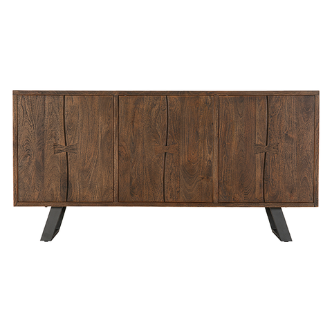 Himalaya Sideboard Iron & Mango Wood Modern Geometric Chic