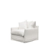 Lotus Luxurious Modern Slipcover Sofa / Lounge Armchair White Colour