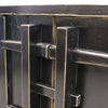 Vintage Black Traditional Oriental Shabby Chic Buffet / Sideboard