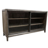 Toronto Wood & Glass Sideboard / Entertainment Unit Cabinet With Sliding Doors