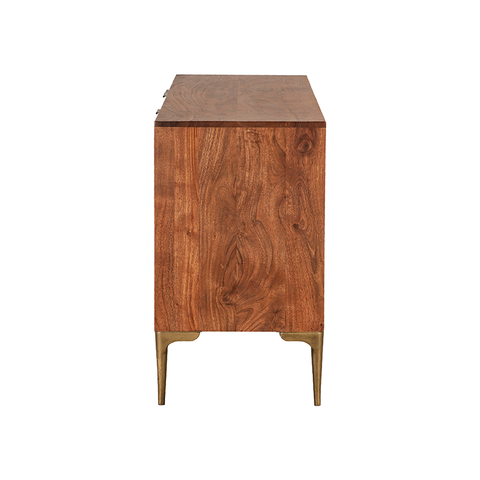 Dorada Sideboard Iron & Mango Wood - Modern Geometric Chic