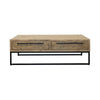 Monterey Reclaimed Pine & Iron Coffee Table - Natural Elm Colour