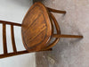European Ladder Back Style Elmwood Dining Chair - Golden Brown
