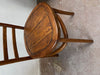 European Ladder Back Style Elmwood Dining Chair - Golden Brown