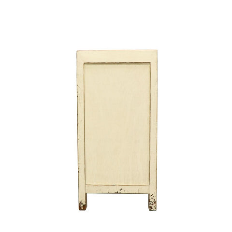 Shabby Chic Vintage Cream Oriental 2 Door Sideboard Table