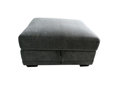 Granite Mendoza Large Ottoman Storage Fabric Trunk - Modern Chic