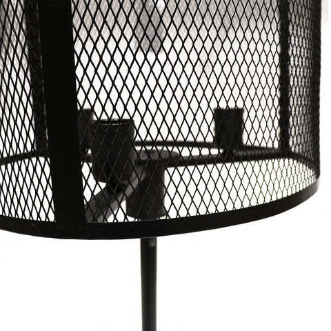 Industrial Black Mesh Chic Floor Lamp Light