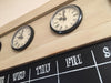 Country Villa Rustic Memo Chalk Board + Clocks