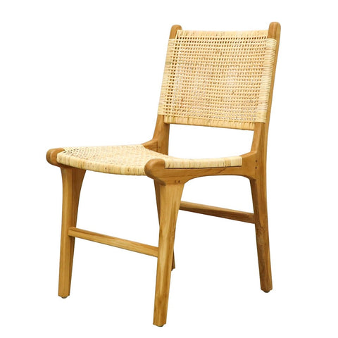 Teak & Rattan Hayes Dining Chair - Contemporary Chic