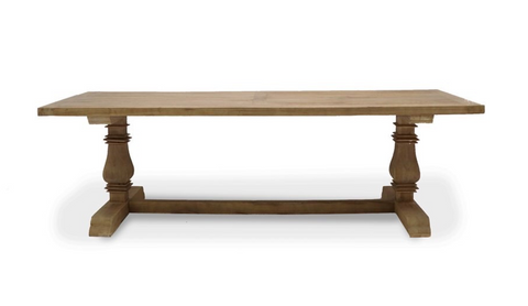 Mulhouse Salvaged Elm Wood French Farmhouse Chic Dining Table