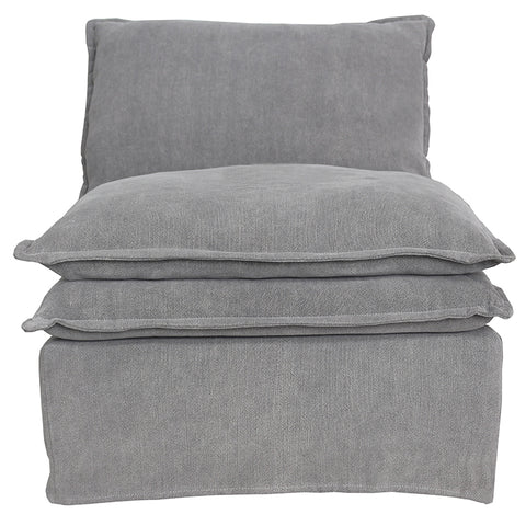 Santa Monica Luxurious Modern Designer Sofa / Lounge Club Chair - Grey Linen
