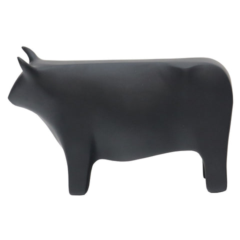 Interior Décor Black Bull Clean Lines Decorative Showpiece Ornament