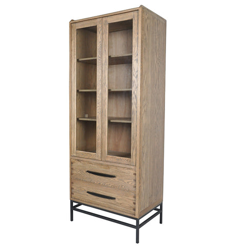 Carlton Charming Iron & Wood Storage Display Cupboard