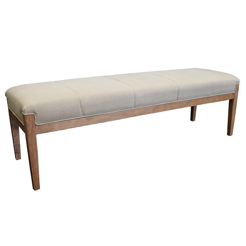 Parkville Country Chic Bench Seat With Beech Wood Legs