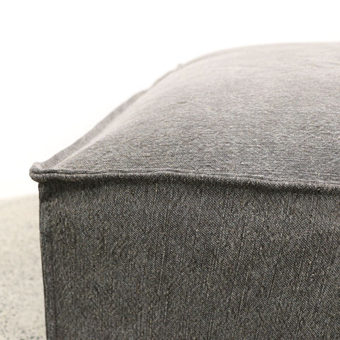The Maddox Modular Contemporary Sofa Ottoman - Charcoal Grey