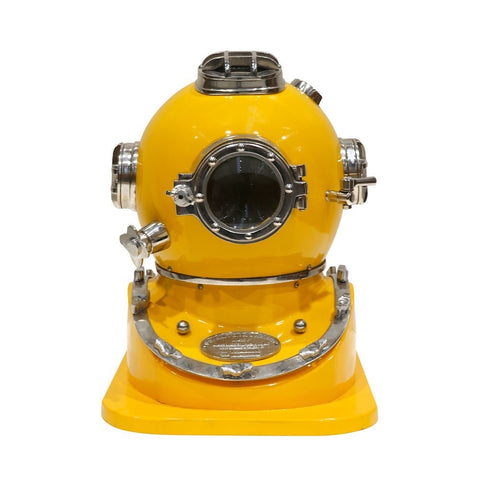 Full Size Replica Mark V Yellow Diver’s Helmet Perfect Home Décor Ornament