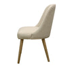 Genoa Wood Dining Chair - Cream Linen