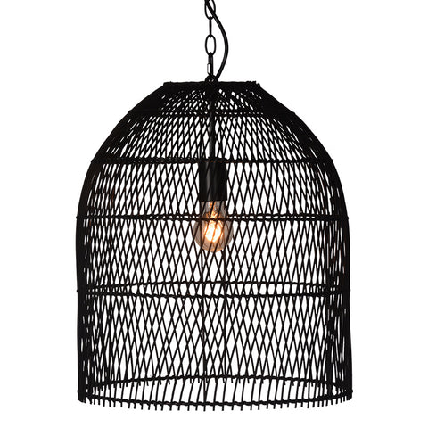 Iron & Rattan Net Dome Pendant Lamp Light - Romantic Modern Chic