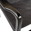 Louis Armchair / Occasional Chair Vintage Black Leather & Wood