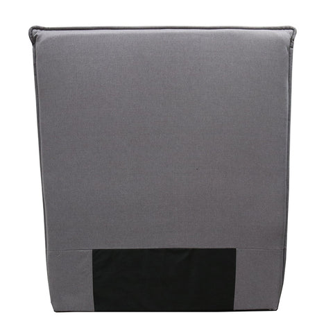 Christiano King Single Bedhead Headboard Grey Linen