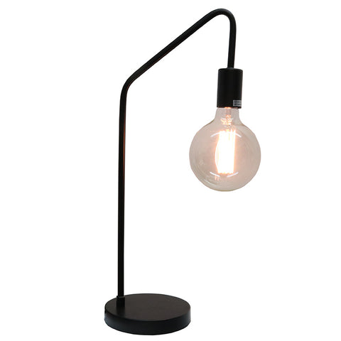 Industrial Arc Modern Minimalist Black Table Lamp Light